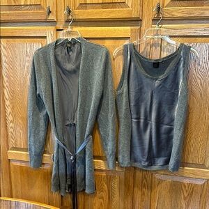 Gray Women's Sweater Set